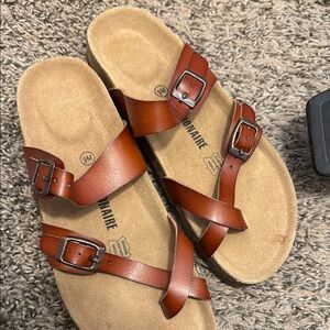 Brown Leather Sandals never worn